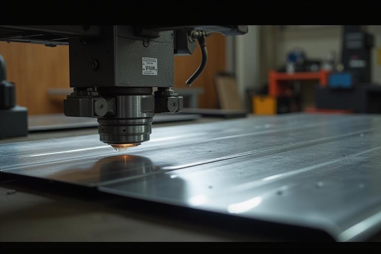 Metal fabrication in workshop